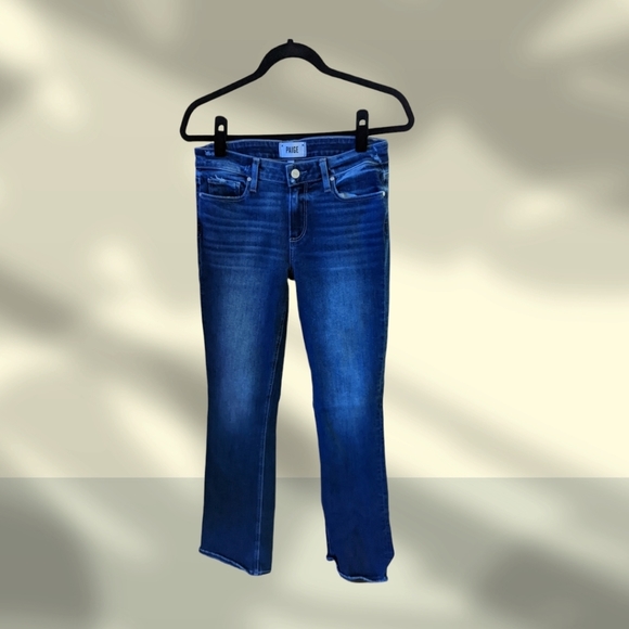 PAIGE Denim - Paige Manhattan Rockford Distressed Bootcut Jeans